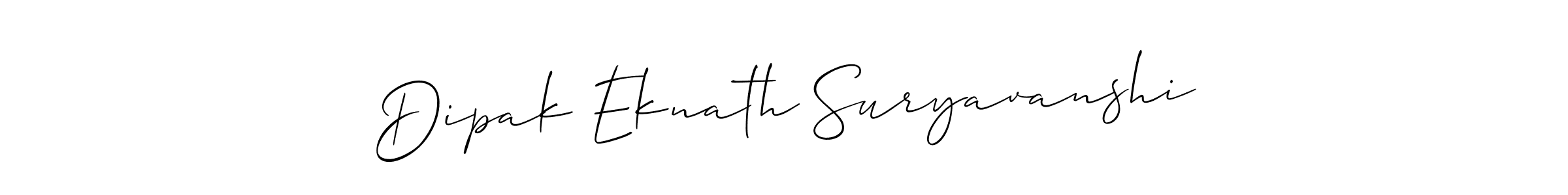 Also You can easily find your signature by using the search form. We will create Dipak Eknath Suryavanshi name handwritten signature images for you free of cost using Allison_Script sign style. Dipak Eknath Suryavanshi signature style 2 images and pictures png