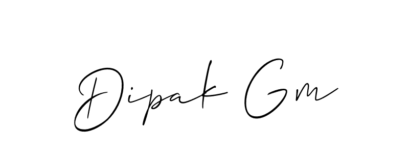 if you are searching for the best signature style for your name Dipak Gm. so please give up your signature search. here we have designed multiple signature styles  using Allison_Script. Dipak Gm signature style 2 images and pictures png