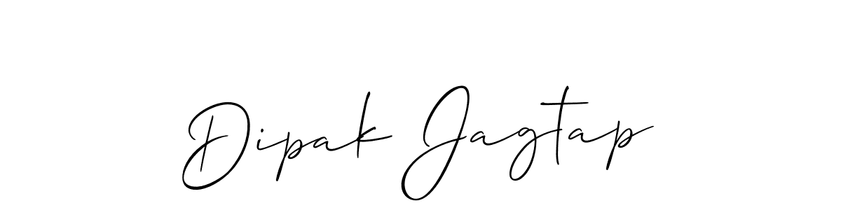 if you are searching for the best signature style for your name Dipak Jagtap. so please give up your signature search. here we have designed multiple signature styles  using Allison_Script. Dipak Jagtap signature style 2 images and pictures png