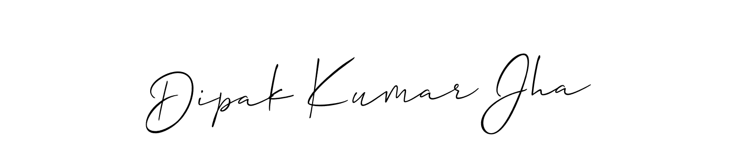 How to make Dipak Kumar Jha signature? Allison_Script is a professional autograph style. Create handwritten signature for Dipak Kumar Jha name. Dipak Kumar Jha signature style 2 images and pictures png
