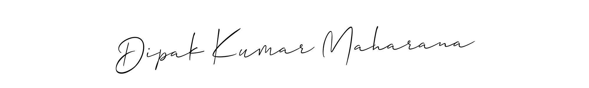 Use a signature maker to create a handwritten signature online. With this signature software, you can design (Allison_Script) your own signature for name Dipak Kumar Maharana. Dipak Kumar Maharana signature style 2 images and pictures png