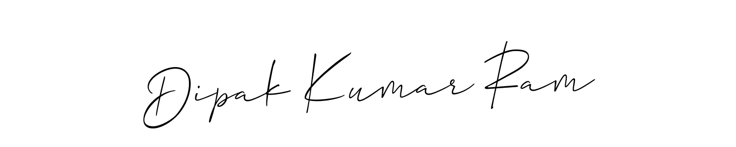 How to make Dipak Kumar Ram name signature. Use Allison_Script style for creating short signs online. This is the latest handwritten sign. Dipak Kumar Ram signature style 2 images and pictures png