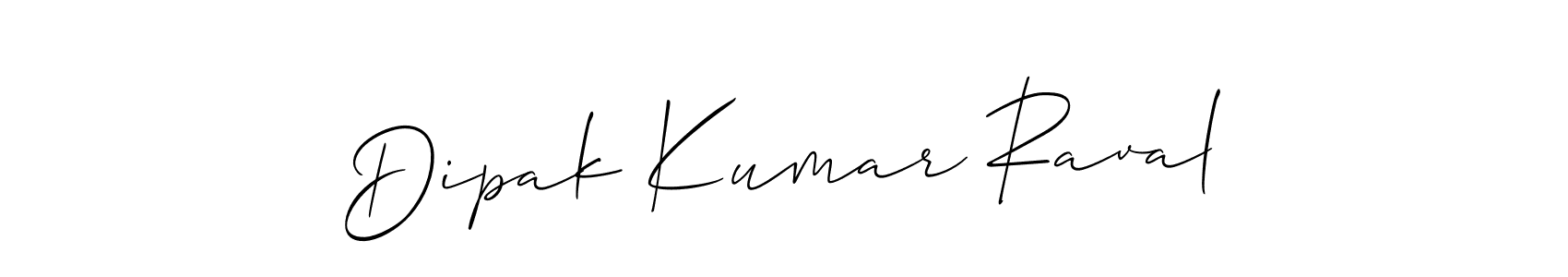 Also You can easily find your signature by using the search form. We will create Dipak Kumar Raval name handwritten signature images for you free of cost using Allison_Script sign style. Dipak Kumar Raval signature style 2 images and pictures png