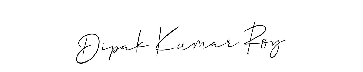 The best way (Allison_Script) to make a short signature is to pick only two or three words in your name. The name Dipak Kumar Roy include a total of six letters. For converting this name. Dipak Kumar Roy signature style 2 images and pictures png