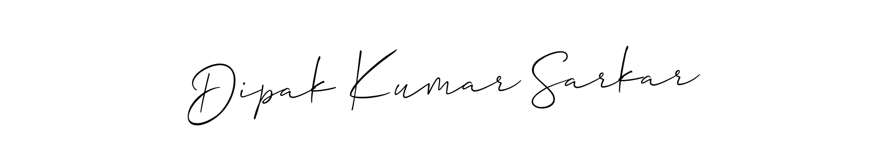 Make a beautiful signature design for name Dipak Kumar Sarkar. With this signature (Allison_Script) style, you can create a handwritten signature for free. Dipak Kumar Sarkar signature style 2 images and pictures png