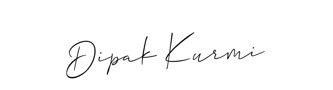 Make a beautiful signature design for name Dipak Kurmi. With this signature (Allison_Script) style, you can create a handwritten signature for free. Dipak Kurmi signature style 2 images and pictures png