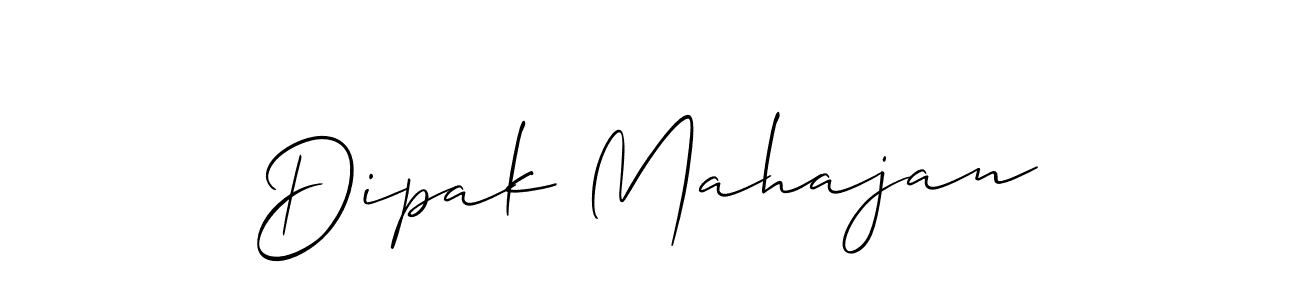 How to make Dipak Mahajan name signature. Use Allison_Script style for creating short signs online. This is the latest handwritten sign. Dipak Mahajan signature style 2 images and pictures png