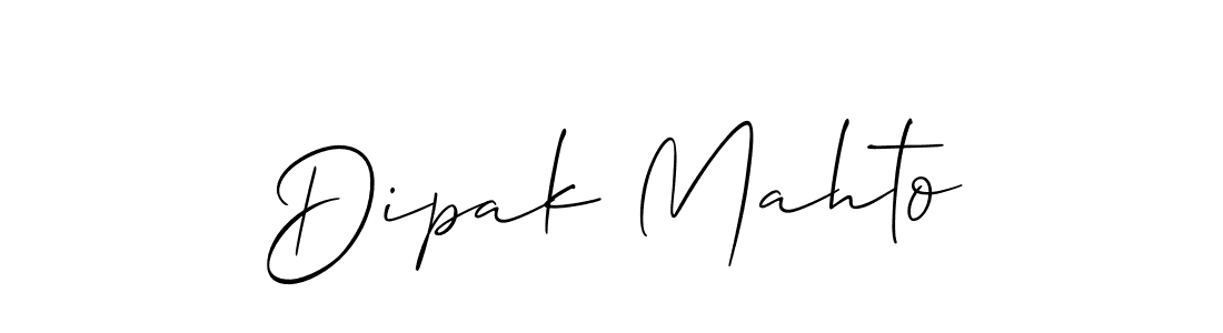 Dipak Mahto stylish signature style. Best Handwritten Sign (Allison_Script) for my name. Handwritten Signature Collection Ideas for my name Dipak Mahto. Dipak Mahto signature style 2 images and pictures png