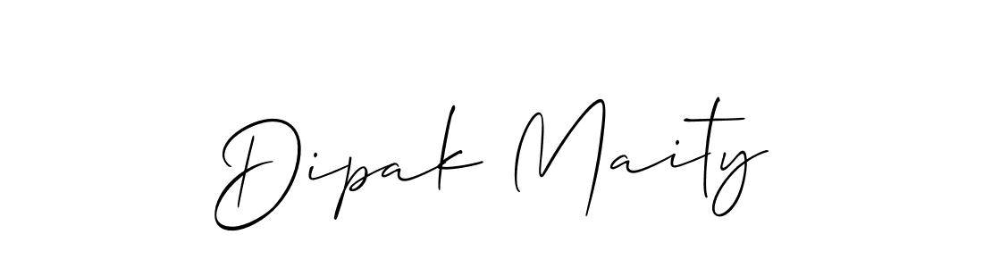 Use a signature maker to create a handwritten signature online. With this signature software, you can design (Allison_Script) your own signature for name Dipak Maity. Dipak Maity signature style 2 images and pictures png
