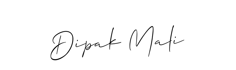 Use a signature maker to create a handwritten signature online. With this signature software, you can design (Allison_Script) your own signature for name Dipak Mali. Dipak Mali signature style 2 images and pictures png