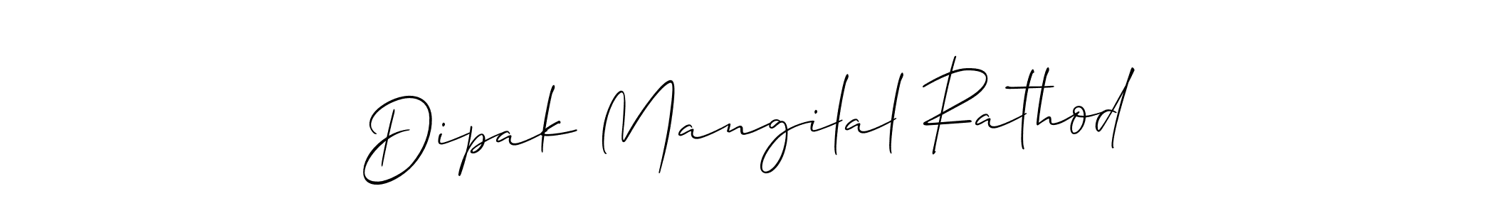 Also we have Dipak Mangilal Rathod name is the best signature style. Create professional handwritten signature collection using Allison_Script autograph style. Dipak Mangilal Rathod signature style 2 images and pictures png