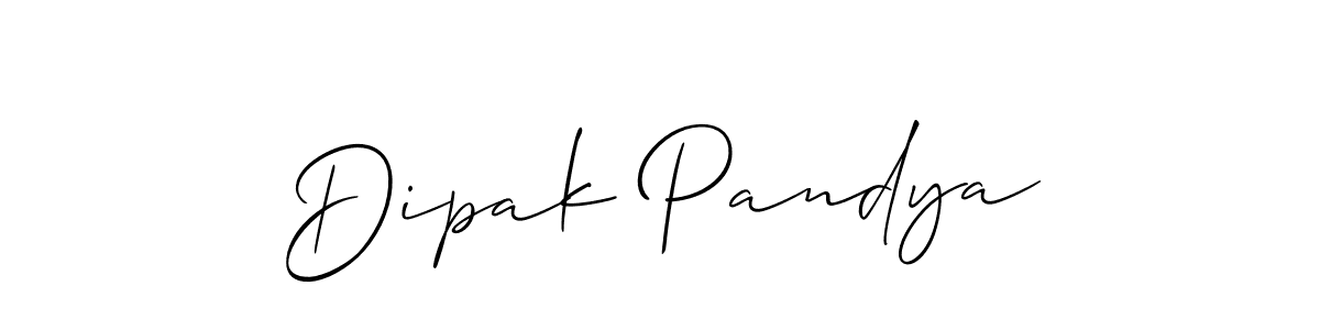 How to Draw Dipak Pandya signature style? Allison_Script is a latest design signature styles for name Dipak Pandya. Dipak Pandya signature style 2 images and pictures png