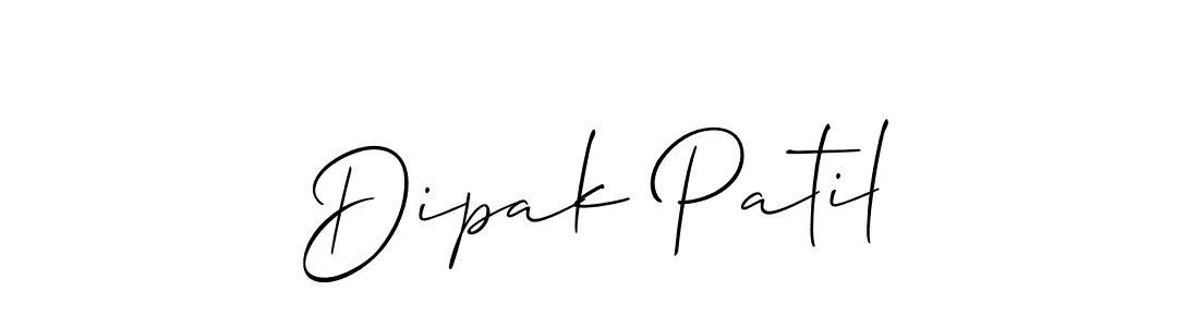 Also we have Dipak Patil name is the best signature style. Create professional handwritten signature collection using Allison_Script autograph style. Dipak Patil signature style 2 images and pictures png