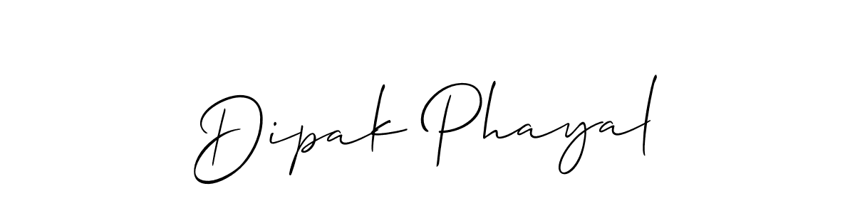 How to Draw Dipak Phayal signature style? Allison_Script is a latest design signature styles for name Dipak Phayal. Dipak Phayal signature style 2 images and pictures png