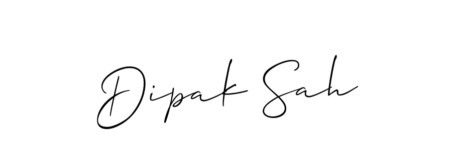 Make a short Dipak Sah signature style. Manage your documents anywhere anytime using Allison_Script. Create and add eSignatures, submit forms, share and send files easily. Dipak Sah signature style 2 images and pictures png