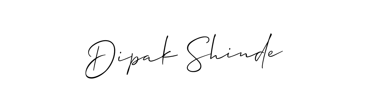 You should practise on your own different ways (Allison_Script) to write your name (Dipak Shinde) in signature. don't let someone else do it for you. Dipak Shinde signature style 2 images and pictures png