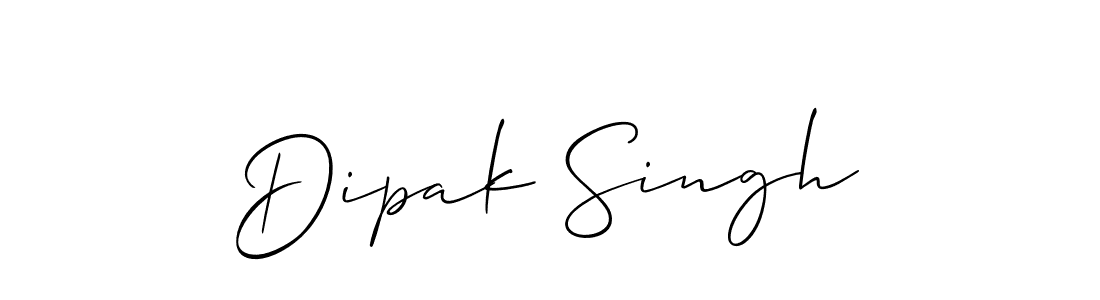 Design your own signature with our free online signature maker. With this signature software, you can create a handwritten (Allison_Script) signature for name Dipak Singh. Dipak Singh signature style 2 images and pictures png