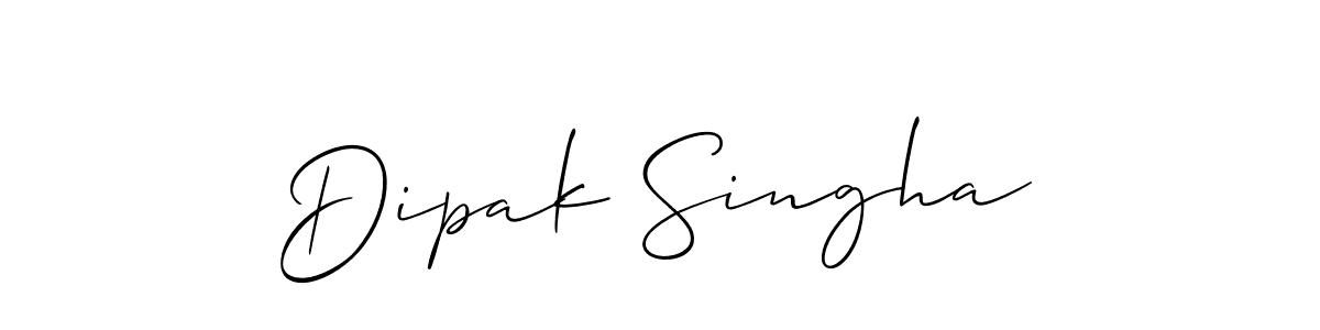 Also we have Dipak Singha name is the best signature style. Create professional handwritten signature collection using Allison_Script autograph style. Dipak Singha signature style 2 images and pictures png
