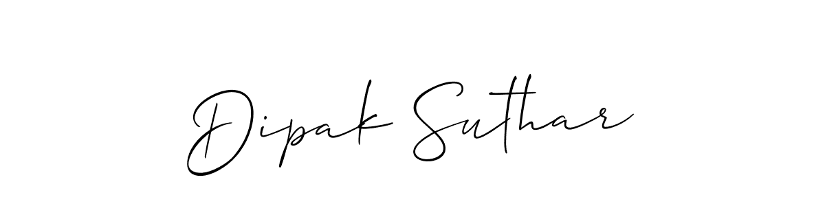 Make a beautiful signature design for name Dipak Suthar. Use this online signature maker to create a handwritten signature for free. Dipak Suthar signature style 2 images and pictures png