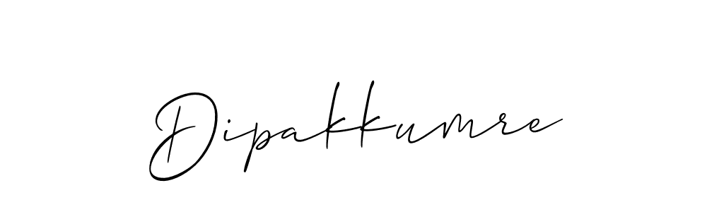 Create a beautiful signature design for name Dipakkumre. With this signature (Allison_Script) fonts, you can make a handwritten signature for free. Dipakkumre signature style 2 images and pictures png