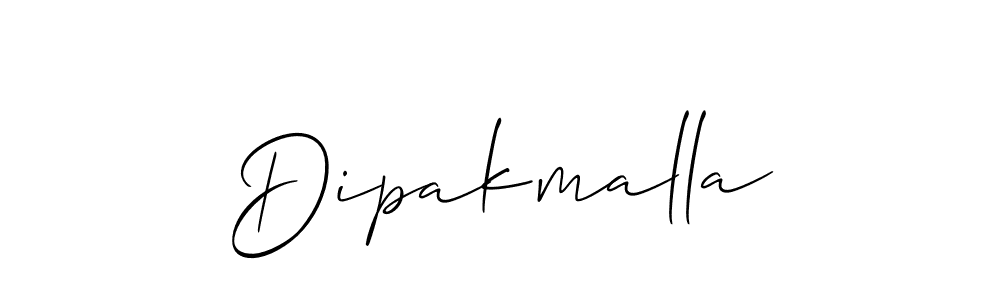 Make a beautiful signature design for name Dipakmalla. With this signature (Allison_Script) style, you can create a handwritten signature for free. Dipakmalla signature style 2 images and pictures png