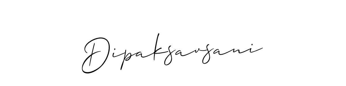 Best and Professional Signature Style for Dipaksavsani. Allison_Script Best Signature Style Collection. Dipaksavsani signature style 2 images and pictures png