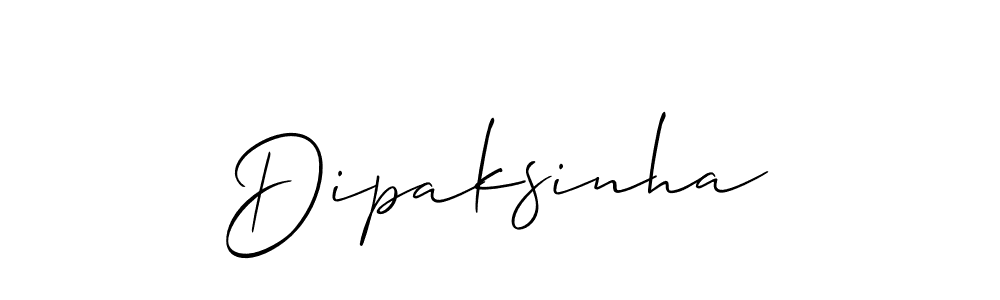 Also we have Dipaksinha name is the best signature style. Create professional handwritten signature collection using Allison_Script autograph style. Dipaksinha signature style 2 images and pictures png