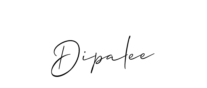 Also You can easily find your signature by using the search form. We will create Dipalee name handwritten signature images for you free of cost using Allison_Script sign style. Dipalee signature style 2 images and pictures png