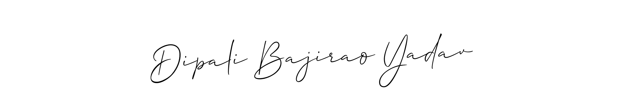 Make a beautiful signature design for name Dipali Bajirao Yadav. With this signature (Allison_Script) style, you can create a handwritten signature for free. Dipali Bajirao Yadav signature style 2 images and pictures png