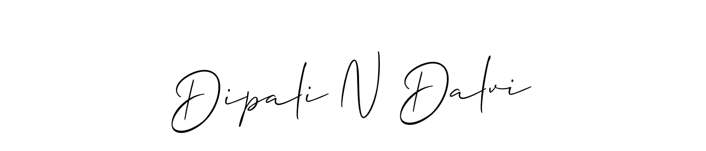 How to Draw Dipali N Dalvi signature style? Allison_Script is a latest design signature styles for name Dipali N Dalvi. Dipali N Dalvi signature style 2 images and pictures png