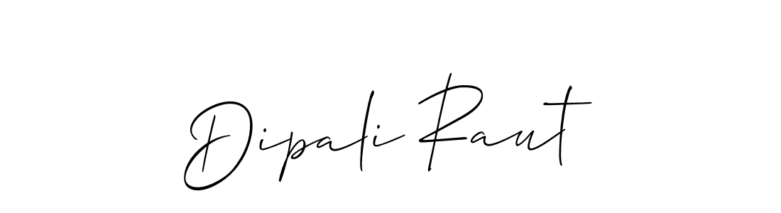 Allison_Script is a professional signature style that is perfect for those who want to add a touch of class to their signature. It is also a great choice for those who want to make their signature more unique. Get Dipali Raut name to fancy signature for free. Dipali Raut signature style 2 images and pictures png