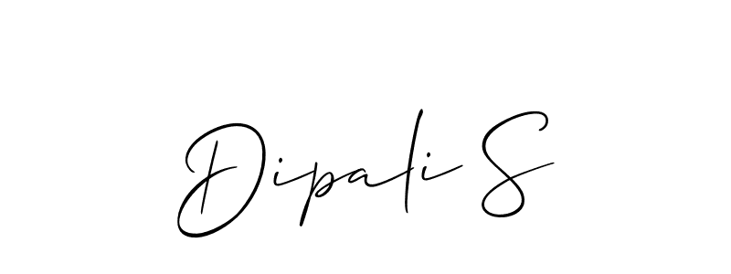 Dipali S stylish signature style. Best Handwritten Sign (Allison_Script) for my name. Handwritten Signature Collection Ideas for my name Dipali S. Dipali S signature style 2 images and pictures png