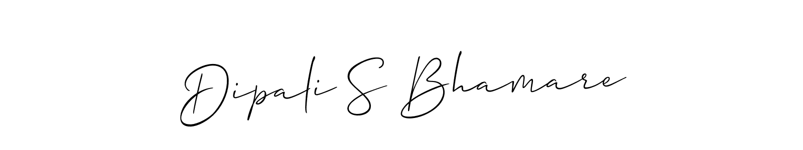 Also You can easily find your signature by using the search form. We will create Dipali S Bhamare name handwritten signature images for you free of cost using Allison_Script sign style. Dipali S Bhamare signature style 2 images and pictures png