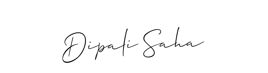 Use a signature maker to create a handwritten signature online. With this signature software, you can design (Allison_Script) your own signature for name Dipali Saha. Dipali Saha signature style 2 images and pictures png