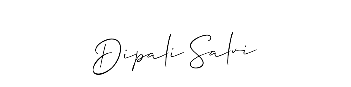 Make a short Dipali Salvi signature style. Manage your documents anywhere anytime using Allison_Script. Create and add eSignatures, submit forms, share and send files easily. Dipali Salvi signature style 2 images and pictures png