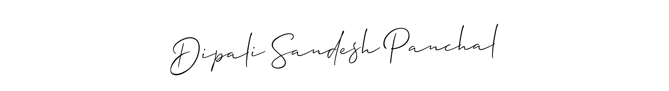 Similarly Allison_Script is the best handwritten signature design. Signature creator online .You can use it as an online autograph creator for name Dipali Sandesh Panchal. Dipali Sandesh Panchal signature style 2 images and pictures png