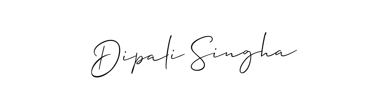 Design your own signature with our free online signature maker. With this signature software, you can create a handwritten (Allison_Script) signature for name Dipali Singha. Dipali Singha signature style 2 images and pictures png