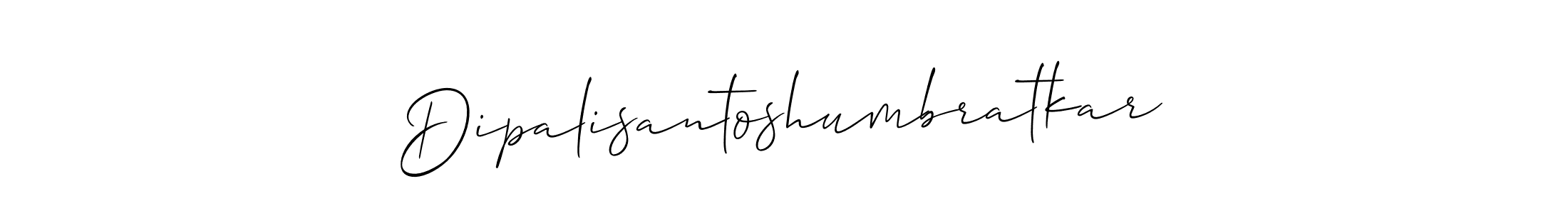 How to make Dipalisantoshumbratkar signature? Allison_Script is a professional autograph style. Create handwritten signature for Dipalisantoshumbratkar name. Dipalisantoshumbratkar signature style 2 images and pictures png