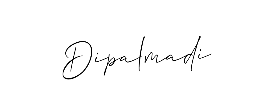 Make a beautiful signature design for name Dipalmadi. With this signature (Allison_Script) style, you can create a handwritten signature for free. Dipalmadi signature style 2 images and pictures png