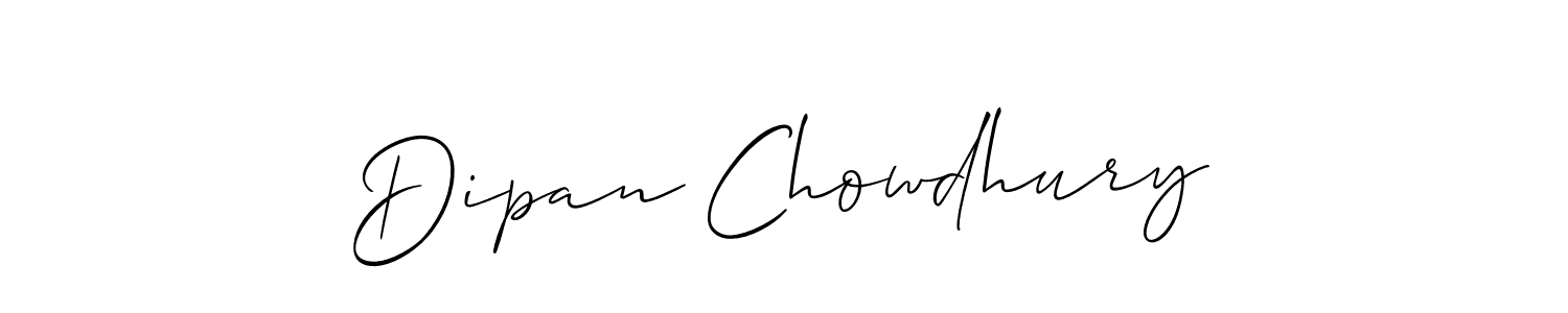 Design your own signature with our free online signature maker. With this signature software, you can create a handwritten (Allison_Script) signature for name Dipan Chowdhury. Dipan Chowdhury signature style 2 images and pictures png