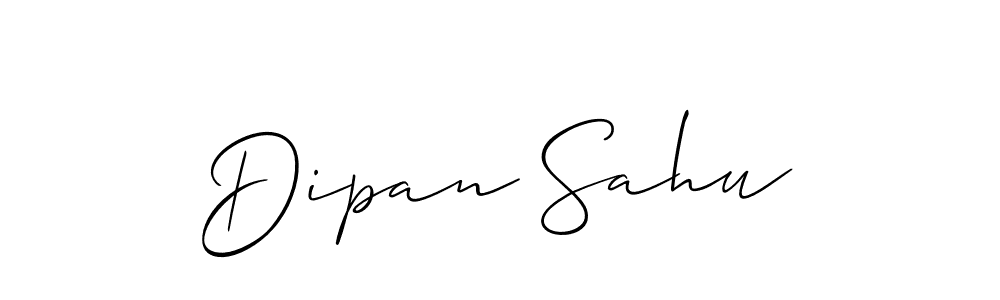 Use a signature maker to create a handwritten signature online. With this signature software, you can design (Allison_Script) your own signature for name Dipan Sahu. Dipan Sahu signature style 2 images and pictures png