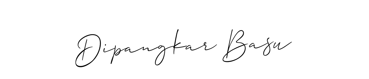 Create a beautiful signature design for name Dipangkar Basu. With this signature (Allison_Script) fonts, you can make a handwritten signature for free. Dipangkar Basu signature style 2 images and pictures png