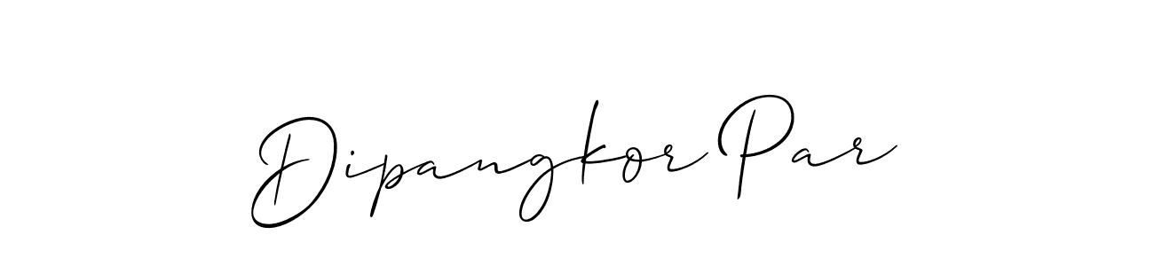 You should practise on your own different ways (Allison_Script) to write your name (Dipangkor Par) in signature. don't let someone else do it for you. Dipangkor Par signature style 2 images and pictures png