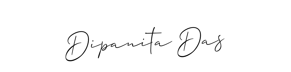 The best way (Allison_Script) to make a short signature is to pick only two or three words in your name. The name Dipanita Das include a total of six letters. For converting this name. Dipanita Das signature style 2 images and pictures png