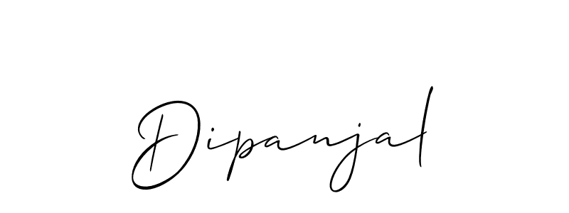 Use a signature maker to create a handwritten signature online. With this signature software, you can design (Allison_Script) your own signature for name Dipanjal. Dipanjal signature style 2 images and pictures png