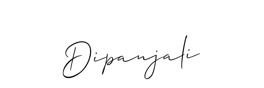 How to make Dipanjali signature? Allison_Script is a professional autograph style. Create handwritten signature for Dipanjali name. Dipanjali signature style 2 images and pictures png