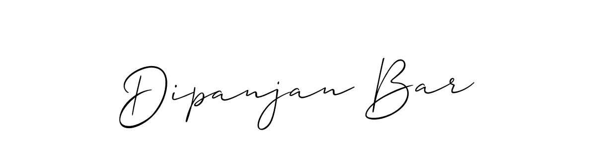 How to make Dipanjan Bar name signature. Use Allison_Script style for creating short signs online. This is the latest handwritten sign. Dipanjan Bar signature style 2 images and pictures png