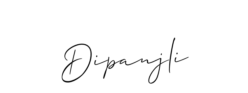 How to make Dipanjli name signature. Use Allison_Script style for creating short signs online. This is the latest handwritten sign. Dipanjli signature style 2 images and pictures png