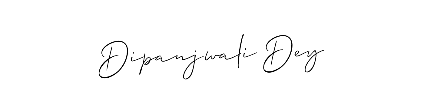 Make a short Dipanjwali Dey signature style. Manage your documents anywhere anytime using Allison_Script. Create and add eSignatures, submit forms, share and send files easily. Dipanjwali Dey signature style 2 images and pictures png