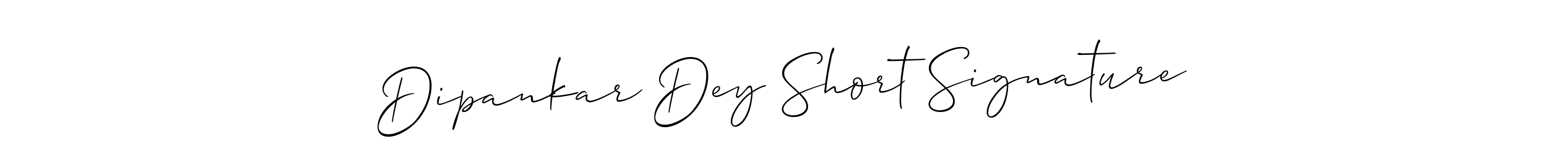 Create a beautiful signature design for name Dipankar Dey Short Signature. With this signature (Allison_Script) fonts, you can make a handwritten signature for free. Dipankar Dey Short Signature signature style 2 images and pictures png